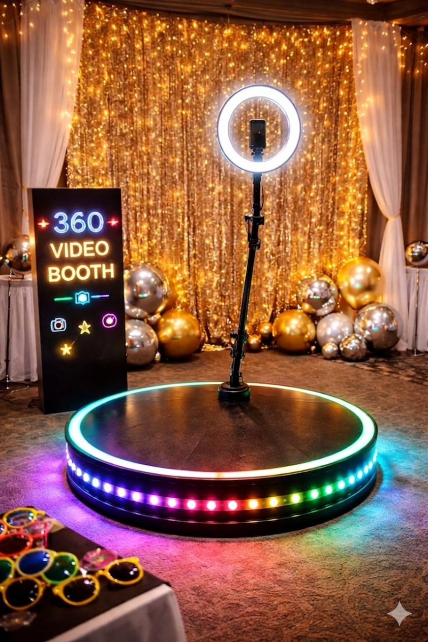 360 Video Booth at event